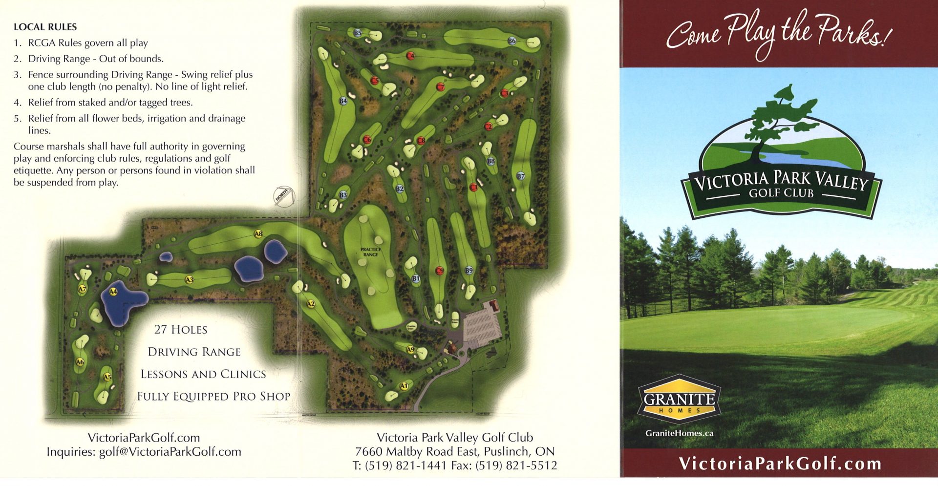 victoria park golf course map Scorecard 2 Victoria Park Golf victoria park golf course map